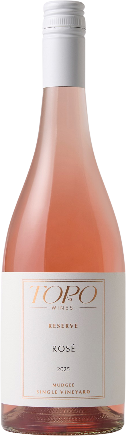 TOPO Wines Reserve Rosé  2025 Mudgee bottle